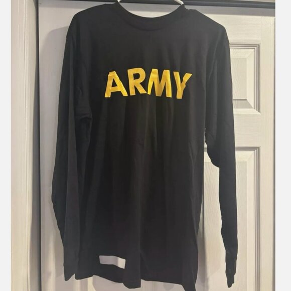 Women’s Size Small Army Yellow/Black Long Sleeve Shirt - Picture 1 of 2